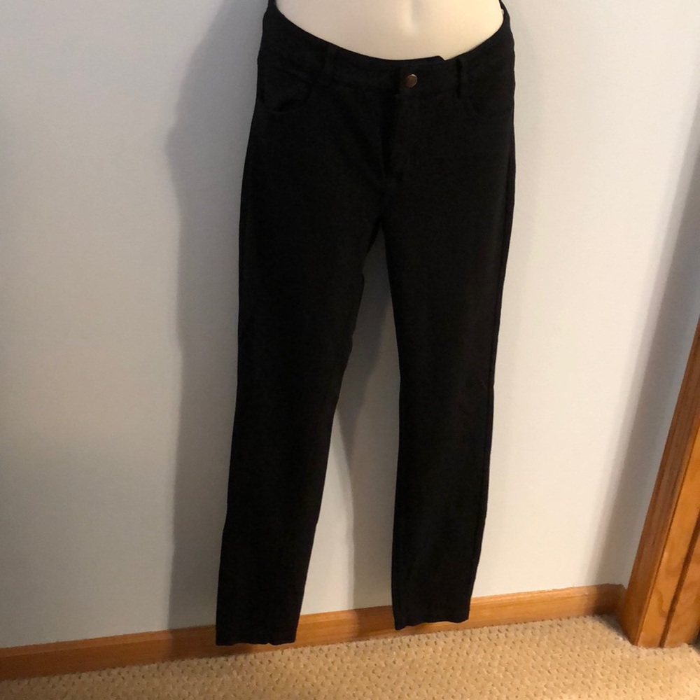 Athleta black pointe knit pants